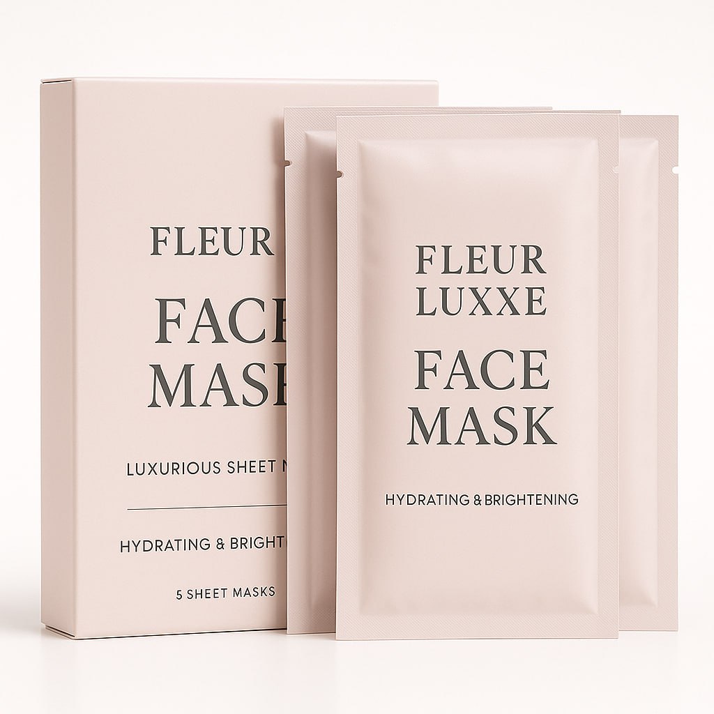 Fleur Luxxe rose face mask